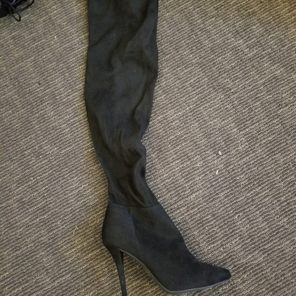 Black, Over the Knee Boots